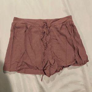 Purple Elastic Shorts